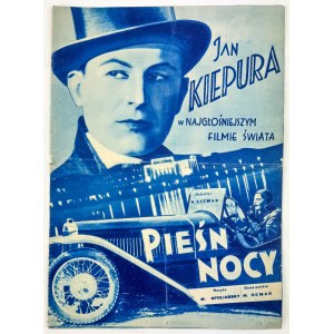 PIEŚŃ NOCY - Tempo-Film - Warszawa 1933 [Jan Kiepura, broszura reklamowa, filmowa]