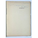STOPA Roman - Hotentoci - Krakow 1949 [autographe].
