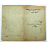 CERTIFICAT de vérification. Commission de liquidation des affaires de l'A.K. District de Silésie - 1945 [Armée de l'Intérieur, Zygmunta. Walter-Janke, Czesław Paproć-Gałecki, Ewald Oracz-Migula]