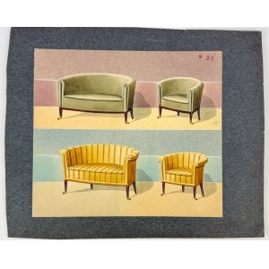 Projet de mobilier du Calvaire [aquarelle].