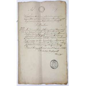 ZBIÓR dokumentów - Wyciąg z metryk kościelnych Starego Miasta Częstochowa - 1824 [Parochia Czestochoviaensis Sigillum Ecclesis]
