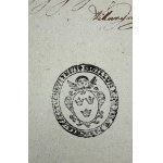 COLLECTION OF DOCUMENTS - Extract from church metrics of the Old City of Częstochowa - 1824 [Parochia Czestochoviaensis Sigillum Ecclesis].