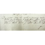DOKUMENT związany z miastem Częstochowa - 1824 [pieczęć burmistrza Częstochowy]