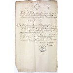 DOCUMENT. Church metrics of the Old Town of Częstochowa - 1824 [stamp].