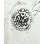 A COLLECTION OF FIVE DOCUMENTS RELATING TO Olkusz, Strzeniawa, and Kalisz Province - 1824 [stamps of the Kingdom of Poland].