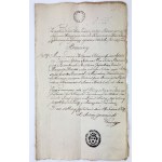 DOCUMENT Extracts from metrics related to the city of Częstochowa - 1824 [stamps].