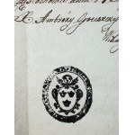 DOCUMENT Extracts from metrics related to the city of Częstochowa - 1824 [stamps].