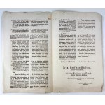 Circulaire - Gouvernorat de Galicie - [Sur le droit de la noblesse terrienne aux droits de donation] - Lviv 1848
