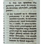 Circulaire - Gouvernorat de Galicie - [Sur le droit de la noblesse terrienne aux droits de donation] - Lviv 1848