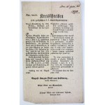 Circular - Galicia Governorate - [Inheritance, classical and income tax] - Lviv 1828