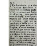 Okólnik - Gubernia Galicji - [Myto drogowe i mostowe od bydła zaprzężnego] - Lwów 1828