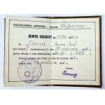 DOWÓD osobisty - Politechnika Lwowska - Lwów 1932