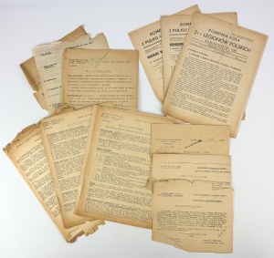 A COLLECTION OF DOCUMENTS RELATED TO THE POLISH LEGIONISTS' ASSOCIATION, 2nd Regiment of Lancers Leg. Pół. in Kraków - Oleandry - Kraków 1938-1939