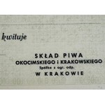 WEKSLE - Receipts from Okocimskie and Krakowskie Beer Store in Krakow.