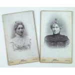 CDV cardboard PHOTOGRAPHY - Set of two photographs - Atelie Maria Lviv