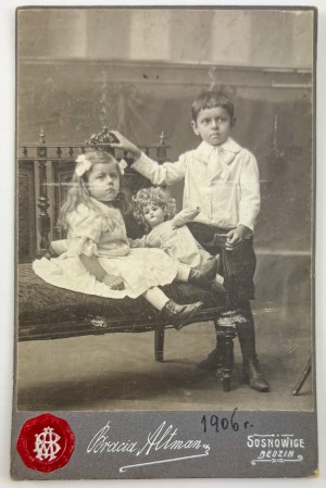 CDV-KARTONOVÁ FOTOGRAFIE - Dětská fotografie - Altman Brothers Sosnowiec