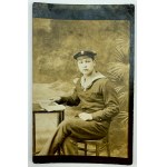 Postcard photograph - Navy soldier