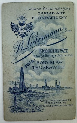 CDV fotografie z kartonu - Fotografie muže - B. Liebermann Drohobycz