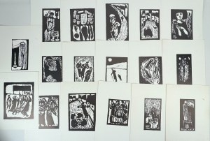 DUDA-GRACZ Jerzy (1941 - 2004) - Zestaw 17 linorytów z cyklu 