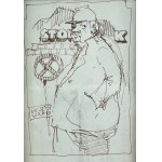 DUDA-GRACZ Jerzy - Self-portrait [pen, photo].