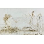 DUDA-GRACZ Jerzy - Esquisse d'un tableau Rêve d'un garçon [stylo].