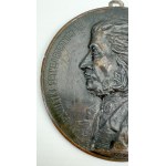 Patriotic PLASTER - Commemoration of the 100th birthday family of Adam Mickiewicz - 1898