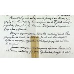 DMOWSKI Roman - List do wydawcy Pism Antoniego Gmachowskiego - Warszawa 1937