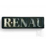 Two Car Emblems Renault 18 GLT and Audi.