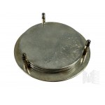 Reader's Digest Silver Plated Glass Coasters