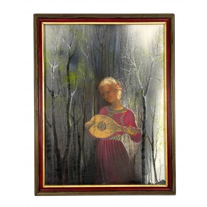 Unknown Artist (Signature Illegible, 20th century) - Painting From My Dreams You Escape Above Morning, Oil on Board