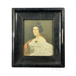 Ferdinand Georg Waldmüller (1793-1865) - obraz Žena súdneho úradníka Josefa von Stadlera (1835), tlačená reprodukcia