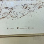 Milena Romanowska (XXI w.) - Obraz Willa przy Wólczańskiej 31/33 (Łódź); Tusz, Pastel (?) na Papierze*