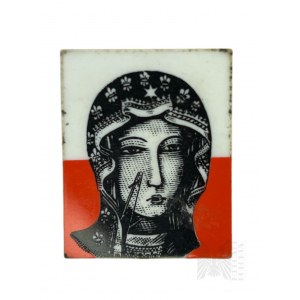 People's Republic of Poland - Solidarity pin Mother of God of Czestochowa