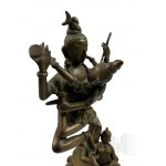 Indian Bronze/Silver (?) Shiva-Siakti Figure