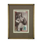 Third Republic, 1995. - Framed Commemorative Carnet with Stamp of the 60th Anniversary of the Death of Józef Piłsudski.