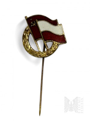 People's Republic of Poland - Gold Badge of Honor of the Society of Soviet Friendship with Legitimation.