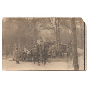 WW1 - Photo of the Headquarters of the 4th Infantry Regiment of the Polish Legions in Volhynia (circa 1916)