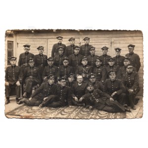 II RP - Photograph of Unknown Clerical Service in Uniform - Rogatywki, Curious Eagles - Silesian Insurgents?