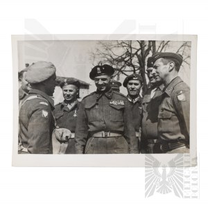 PSZnZ Press Photo of Generals in the 2nd Polish Corps. Anders, Duch, Clark