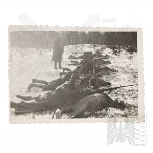 PRL Photography of Soldiers of the People's Army of Poland Shooting Training
