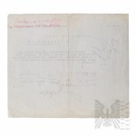 II WŚ Dokument Bukareszt Internowanie? 1940 r