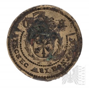 18th/19th Century Polish Seal Piston Seal of the Village of Roztopy Coat of Arms of Jelit.