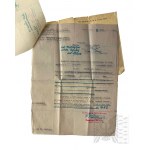 II RP - Krzyż Zasługi za Dzielność KOP z Dyplomem Unikatowy Zestaw