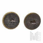 II RP Two Unregulated Buttons of the Polish Army