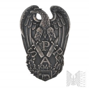 PSZnZ Rzadka Odznaka Szkoły Podchorążych Rezerwy Artylerii Rzym 1945