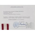 PSZnZ Cichociemny Bolesław Odrowąż-Szukiewicz “Bystrzec” - Krzyż Walecznych z Zaświadczeniem