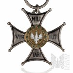 PSZnZ Srebrny Krzyż Virtuti Militari (10052) - Bitwa o Monte Cassino (Wzgórze Widmo) - Ryszard Kopyść, 13 Bat. Strzel. “Rysiów”