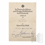 PSZnZ / III Rzesza Zestaw Pamiątek Po Żołnierzu 2 Korpusu - Byłego Żołnierza Wermachtu