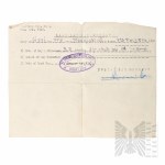 PSZnZ Zestaw Dokumentów z Polskiego Obozu Repatriacyjnego Władysław Kowalski Łódź
