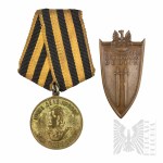 PRL Zestaw 4 Odznaczeń Medal Za Utrwalanie Władzy Ludowej, Medal Za Udział w Walkach o Berlin, Odznaka Grunwaldzka i Medal Za zwycięstwo nad Niemcami w Wielkiej Wojnie Ojczyźnianej 1941-1945